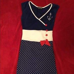 Sourpuss nautical pinup dress